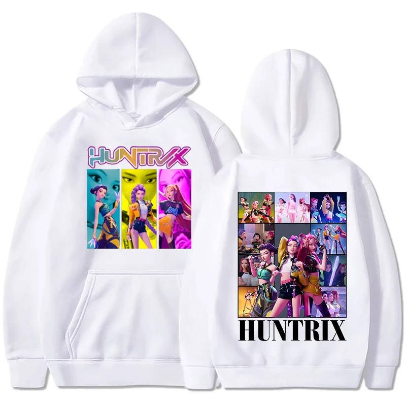 Film KPop Demon Hunters Huntrix Hoodies Mode Hip Hop Hoody Mannen Vrouwen Kleding Lange Mouw Trui Unsiex Outfit