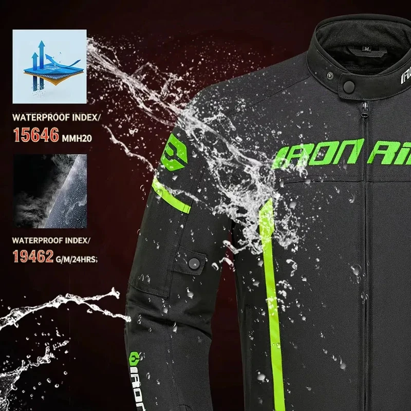 All Seasons Wind Resistant Warm Reflective Motorbike Jacket Men Women Thermal Motorcycle Cycling Riding Coat Ideal Rider Coat