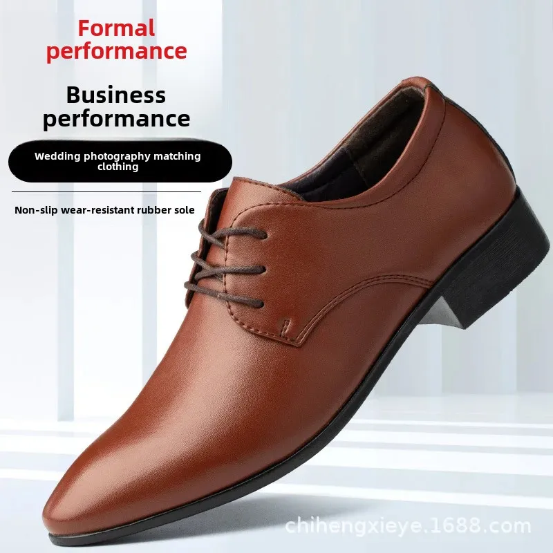 الأعمال أحذية رجالية عادية الأبيض ربيع الخريف تنفس الكورية نمط أداء الزفاف الرجال تظهر الذكور الأحذية