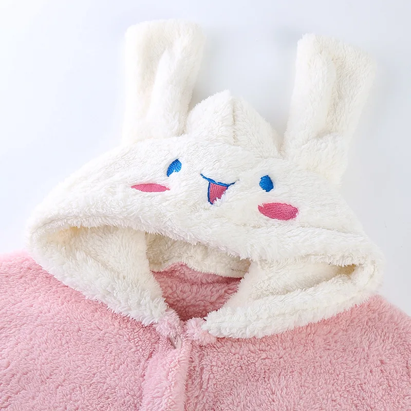 

Sanrio Cinnamoroll Girls Pajamas Flannel Homewear Cute Autumn Winter Kid Loungewear Nightdress Sleepwear Robes Festival Gift