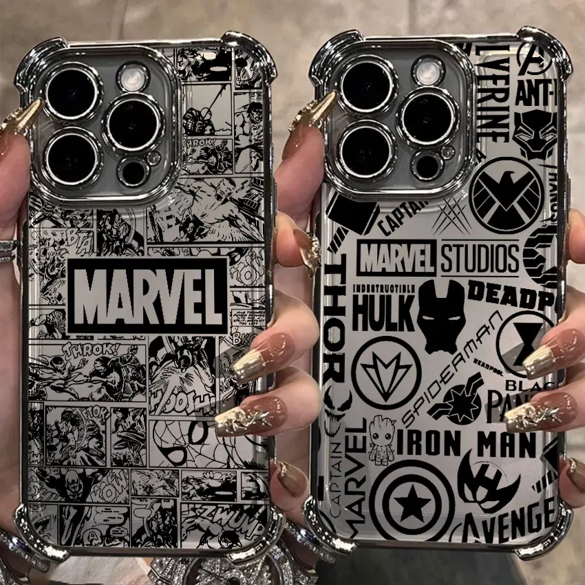 

For Samsung Galaxy A56 Case A55 A54 A52 A53 5G A36 A34 A35 A33 A50 A73 A26 A25 A16 A06 Phone Cover Marvel Super Hero Cool Comics