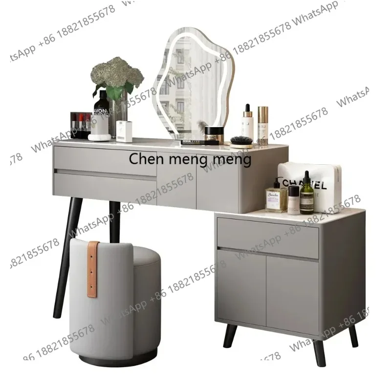 New style Solid wood dresser light luxury simple storage box integrated cabinet bay window stretching makeup table ss 8617