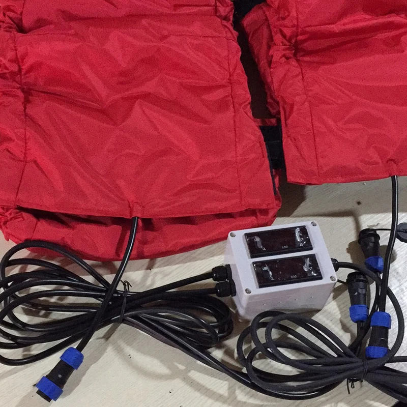 LS AUTO 12 cali 2 SZT. Wyścigowe Cyfrowe Podgrzewacze do Opon Motocyklowych Podgrzewanie Opon Ochrona Opon z Kontrolą Temperatury