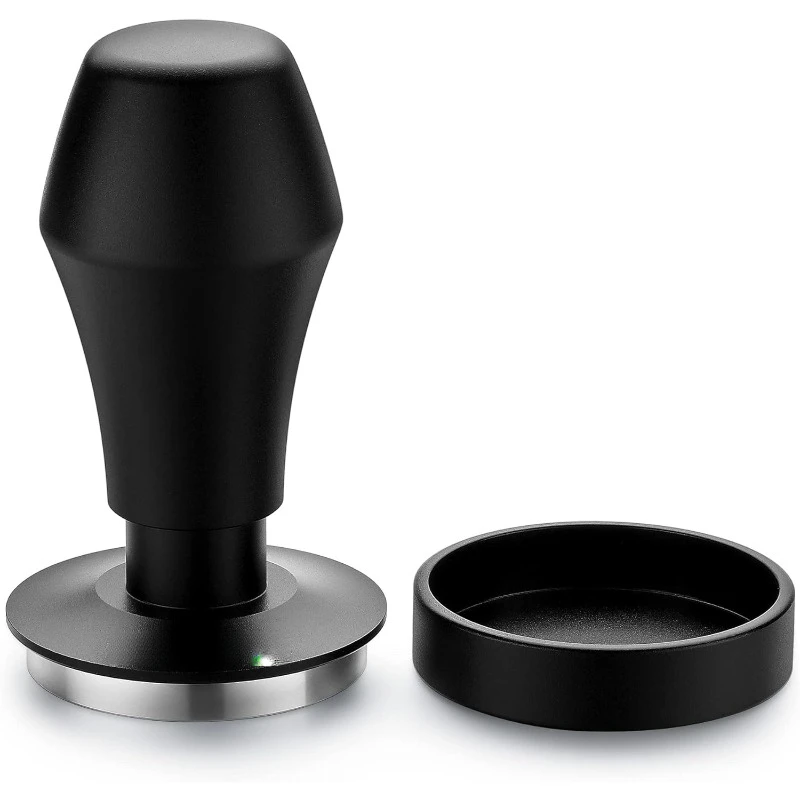 

V4 Coffee Tamper 53.3mm - Spring-loaded Tamper – Barista Espresso Tamper with 15lb / 25lb / 30lbs Replacement Springs -