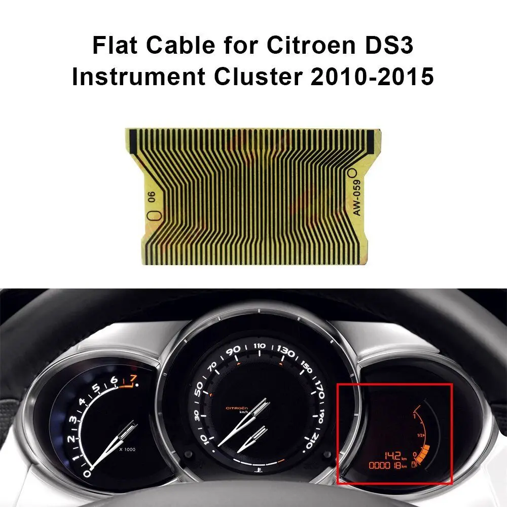 

Плоский кабель для замены пиксельной ленты приборной панели Citroen C3 DS3