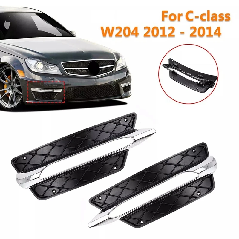 Front Bumper Grille 2048851353 2048851453 2048852974 2048853074 For Mercedes Benz W204 C-Class C250 C300 C350 2012-2014