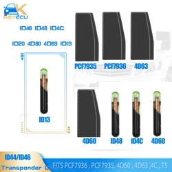 KEYECU ID4D60, 4D60 80bit, 4D63, T5-ID20, ID48, ID4C, ID13, PCF7935 ID44 , PCF7936AA ID46 Transponder Car Key Chip Blank Chip