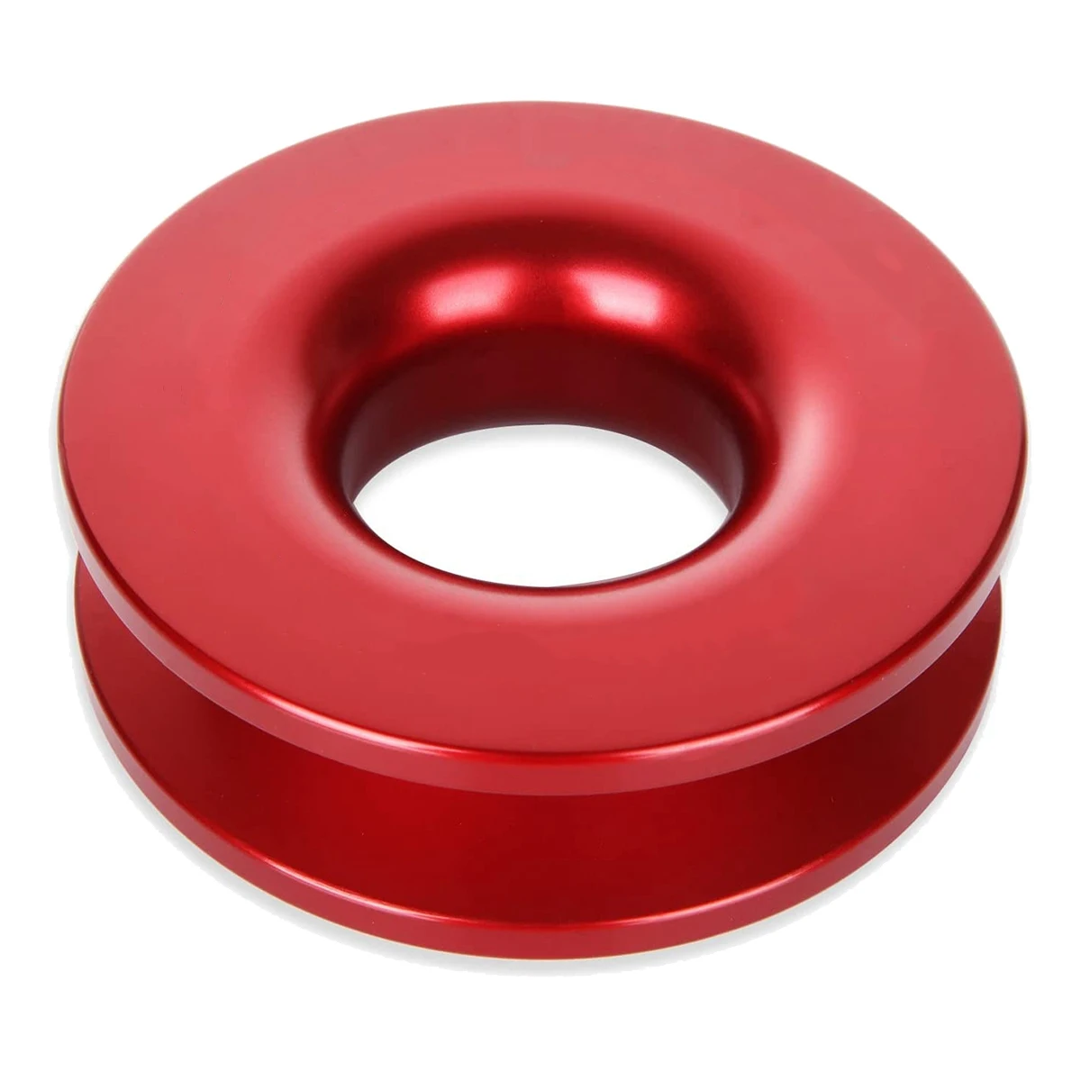 Soft Shackle Recovery Ring, Winch Snatch Recovery Ring for ATV UTV SUV Truck Recovery 41000 Lb, Red