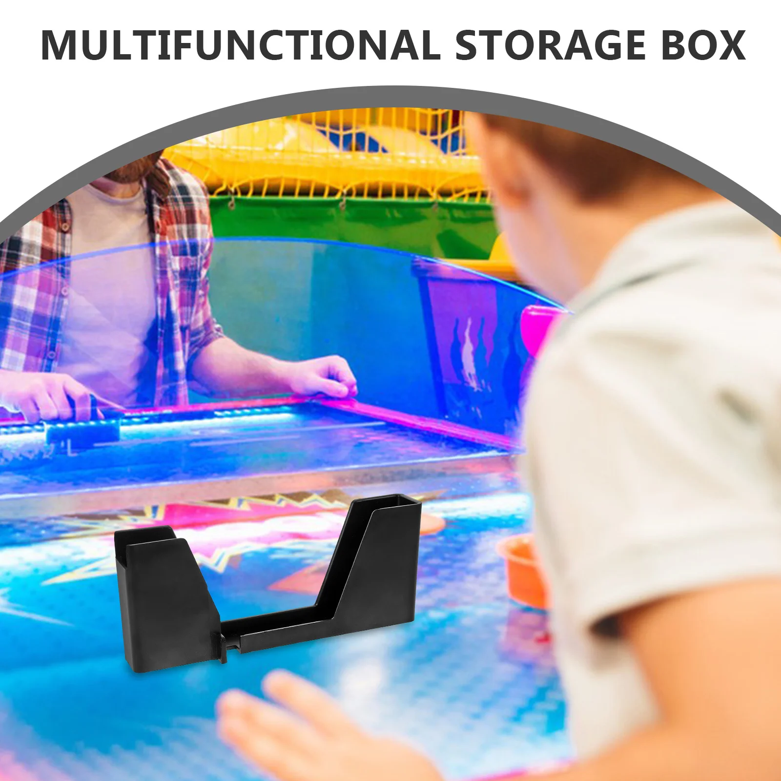 Efficient Ticket Storage Box Black for Gaming Machines Raffle Ticket Roll Holder Dispenser for Prizes Fast Access
