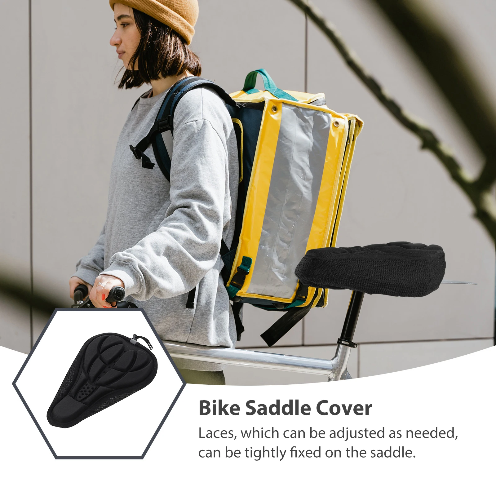 

Thickened Bike Seat Cushion Cover Breathable Cooling Universal Fit for Most Bicycles Comfortable Long Time Riding Bike Saddle