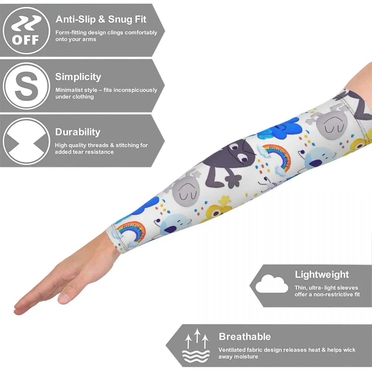 Bfdiパターン アウトドアアームスリーブ 日焼け止めUVカットカバー 夏 サイクリング タトゥースリーブ