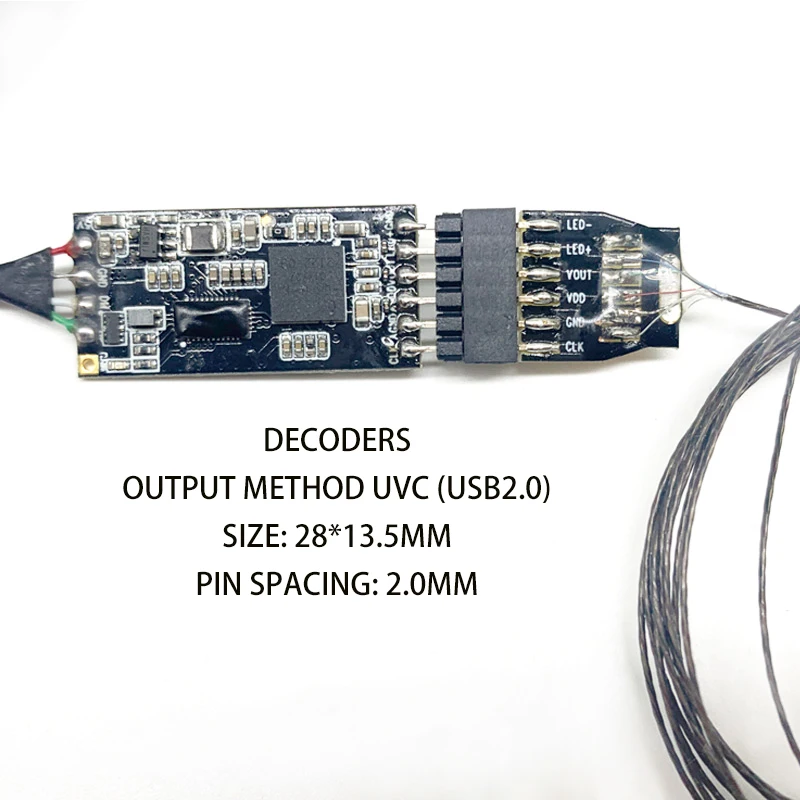 0.16MP 1.5mm 120° long tube wide angle industrial endoscope camera engine inspection USB 3-in-1 endoscope camera + decoder board