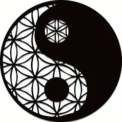 Black Art Metal for Wall Decor sweet home Decor Metal Yin Yang Decor Metal Sacred Art, Zen Decor, gothic statues for Dec