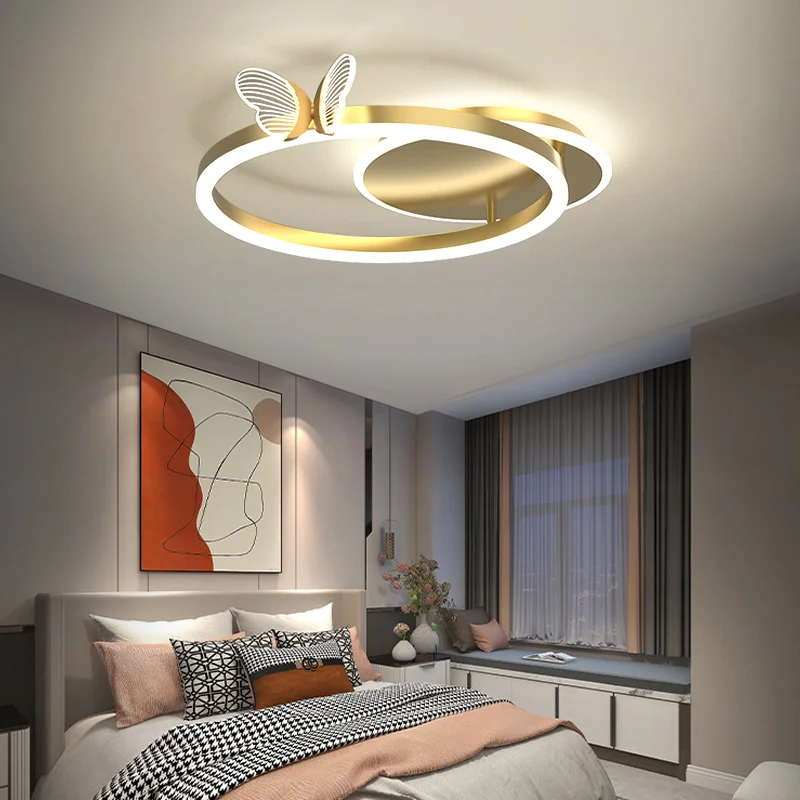 Design a farfalla in stile moderno lampadari a LED remoti per soggiorni camere da letto ristoranti cucine anelli lampadari