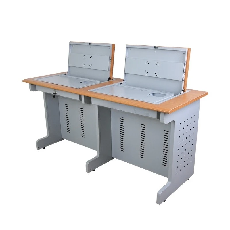 

Flip Computer Desk Single Double Hidden Computer Desk Training Classroom Computer Room Desk