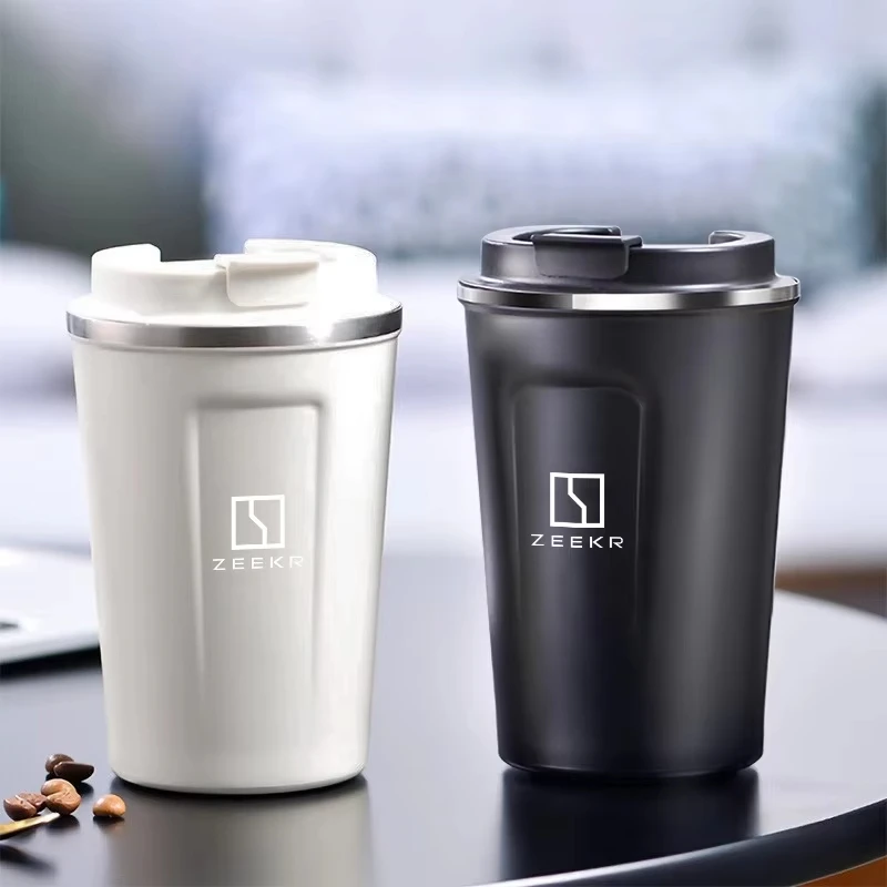 

380ML Stainless Steel Car Thermal Coffee Mug Interior Accessories Fit ZEEKR X 001 FR 007 009 CX1E MIX M-Vision With Emblem