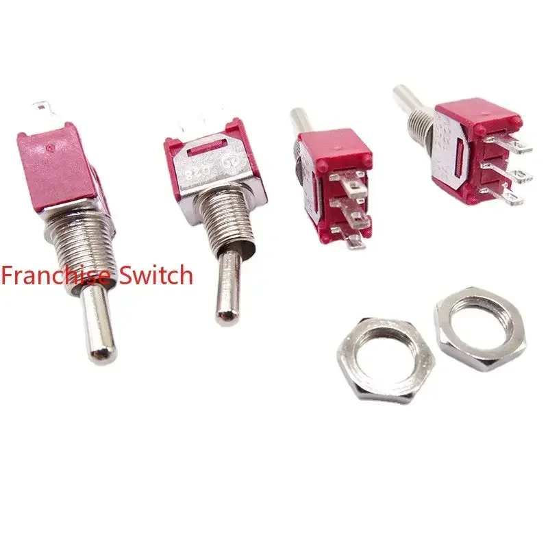5PCS Small Moving Head Switch 3 Feet 2 Gears 1.5A 250VA Toggle
