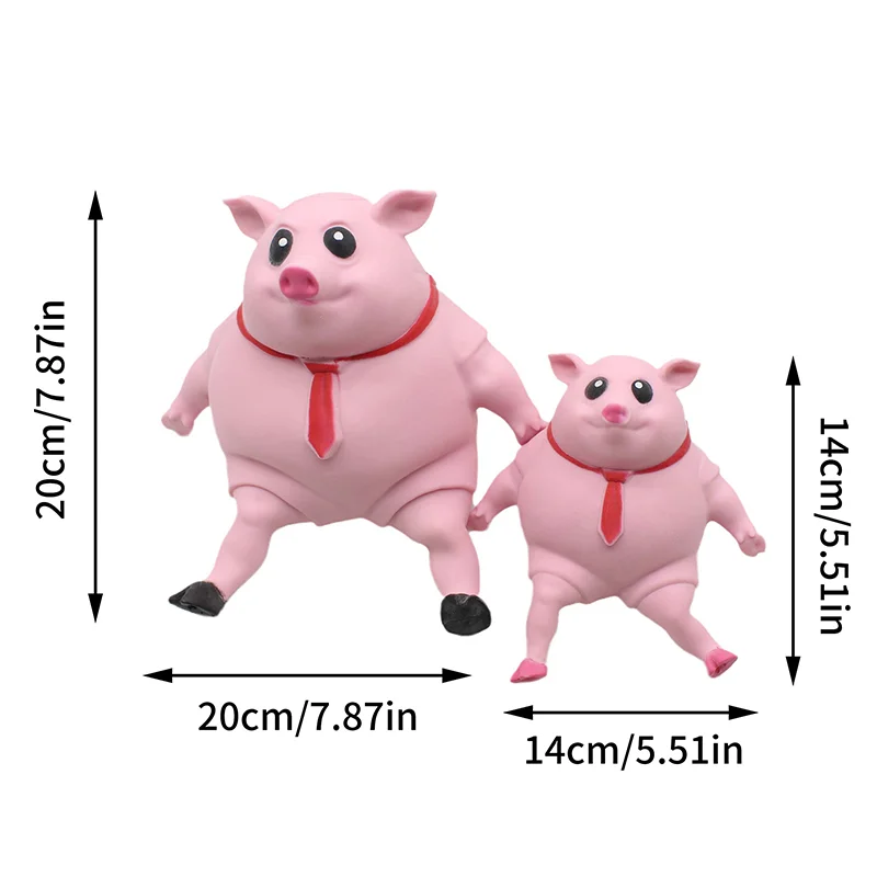 Funny Squeeze Pink Pigs Anti-stress Toy Creative Home Office Party Stress Relief Animals Doll Cute Lovely Kids Adult Piggy Gifts