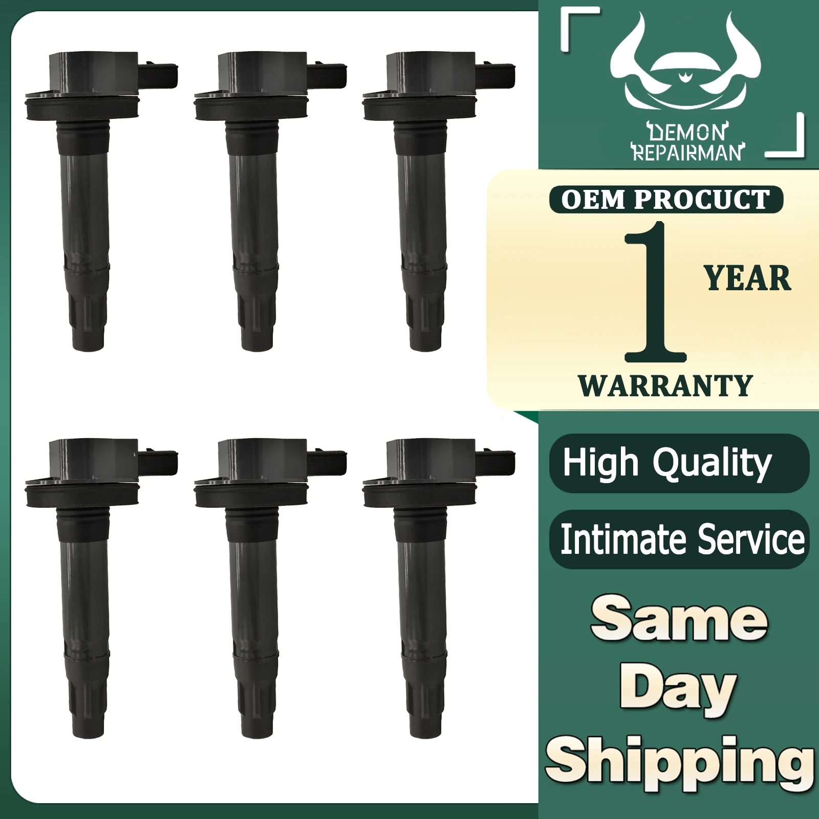 

6Pcs Ignition Coil Compatible with Ford Expedition Explorer F-150 Flex Taurus Replacement Of BL3Z12029A BL3Z-12029A BL3Z12029B