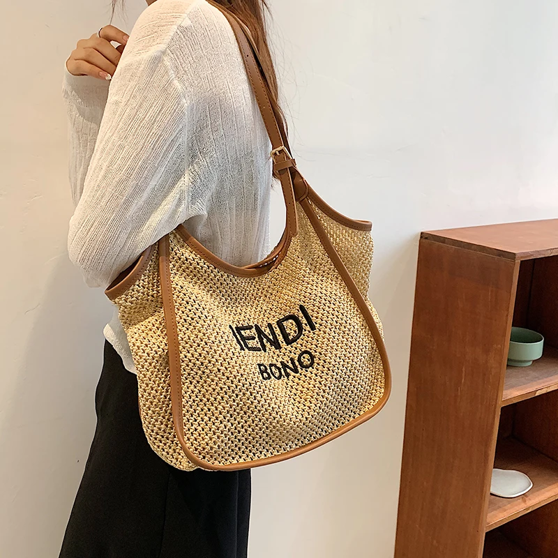 VeryMe 2022 Summer All-Match Shoulder Bags New Fashion Weaving Female Handbags Large Capacity Travel Shopping Pack сумка женская