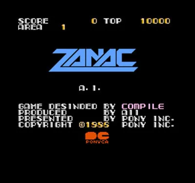 

ZANAC 60 Pin Game Card Free Region For 8 Bit Video Game Player