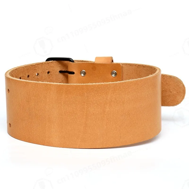 Top-Grain Cowhide Weight Lifting Belt Gym Training Waist Support Belt For Squat Deadlift Men Women