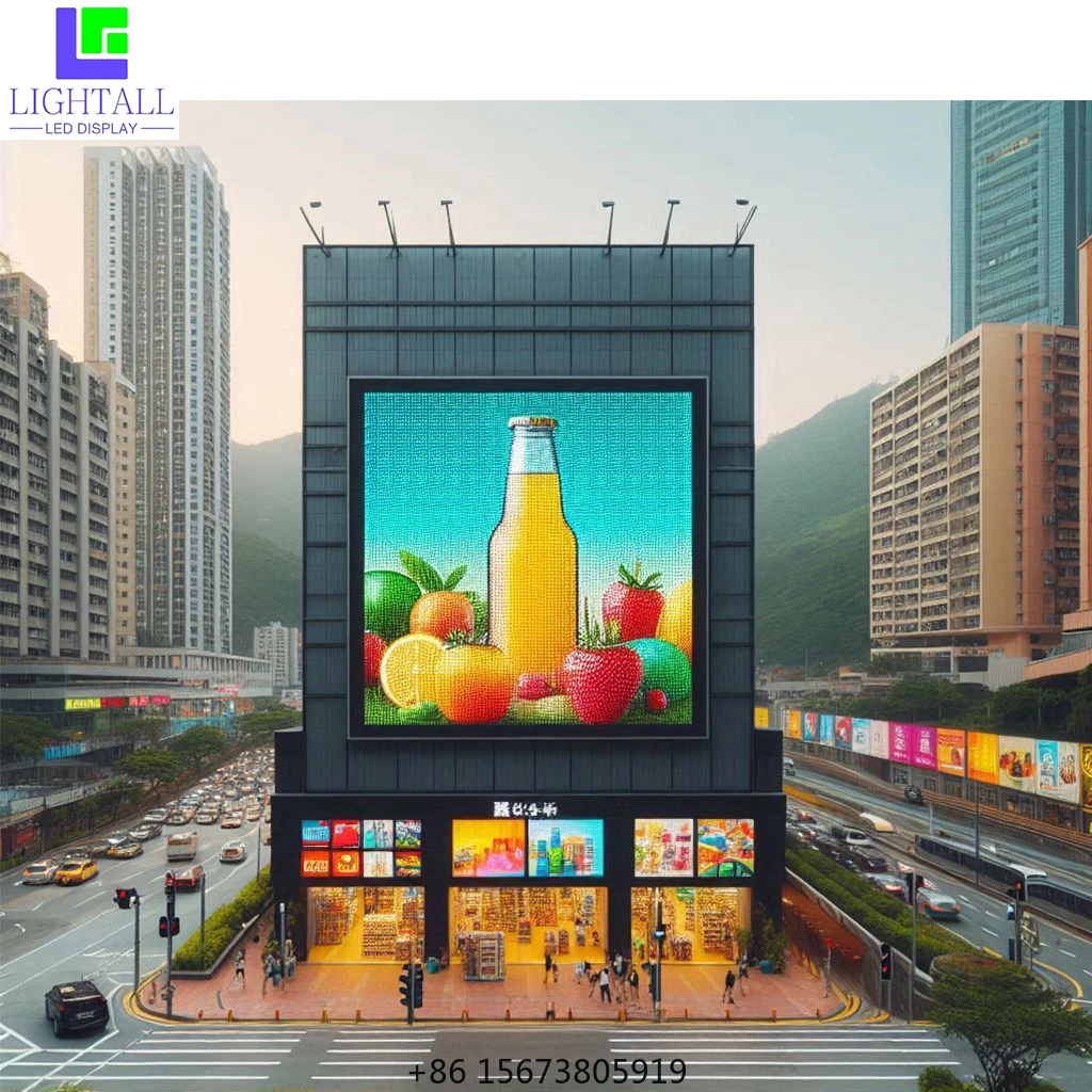 

Waterproof P5 Full Color LED Panel Screen IP65 Rated Digital Billboard 5500cd/m Outdoor Advertising Animation Self-Service