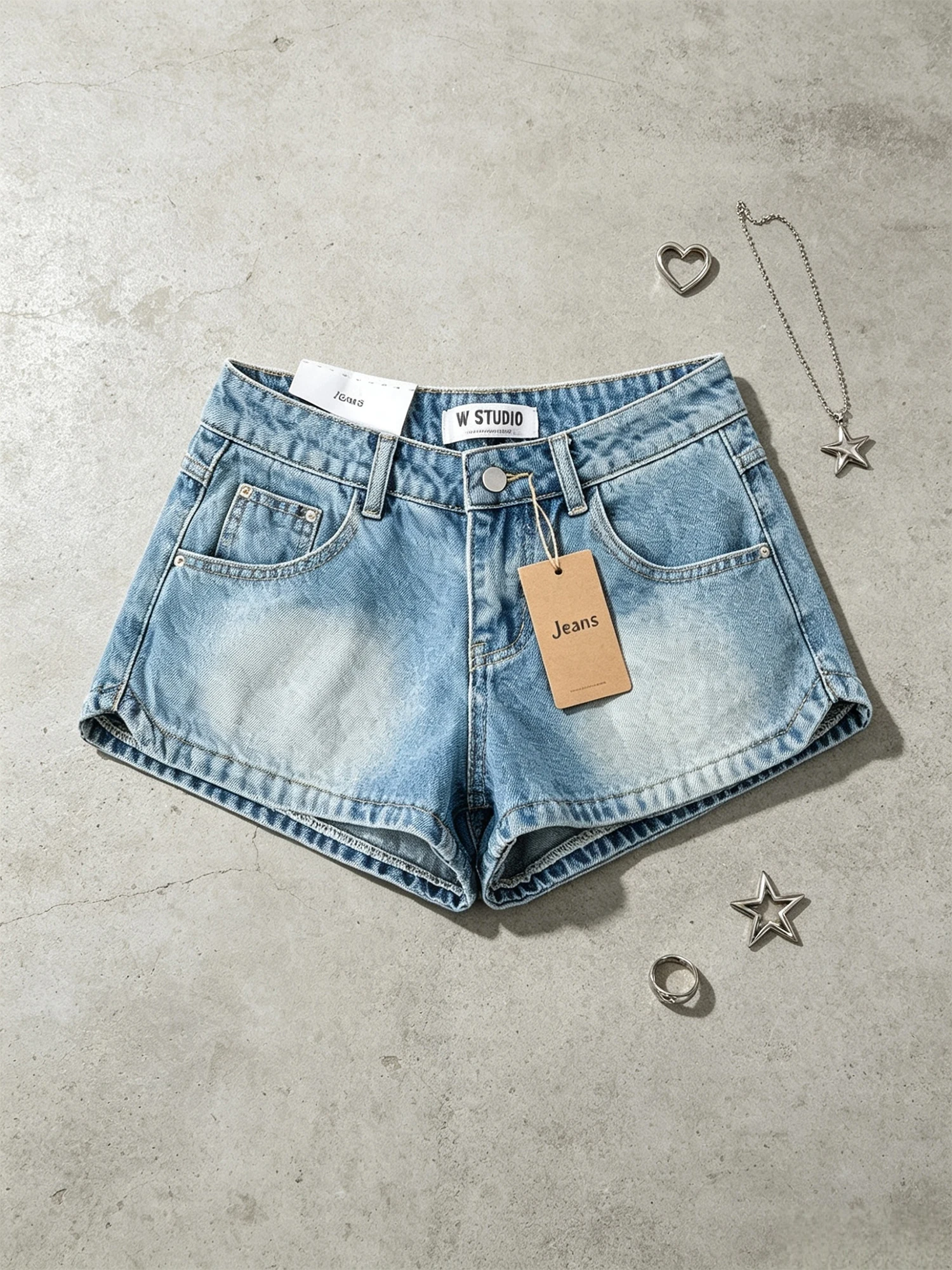 Women's Y2K Gyaru Blue Denim Shorts High Waist A-line Cowboy Hot Pants Vintage Casual Micro Jeans Shorts for Women Summer 2026