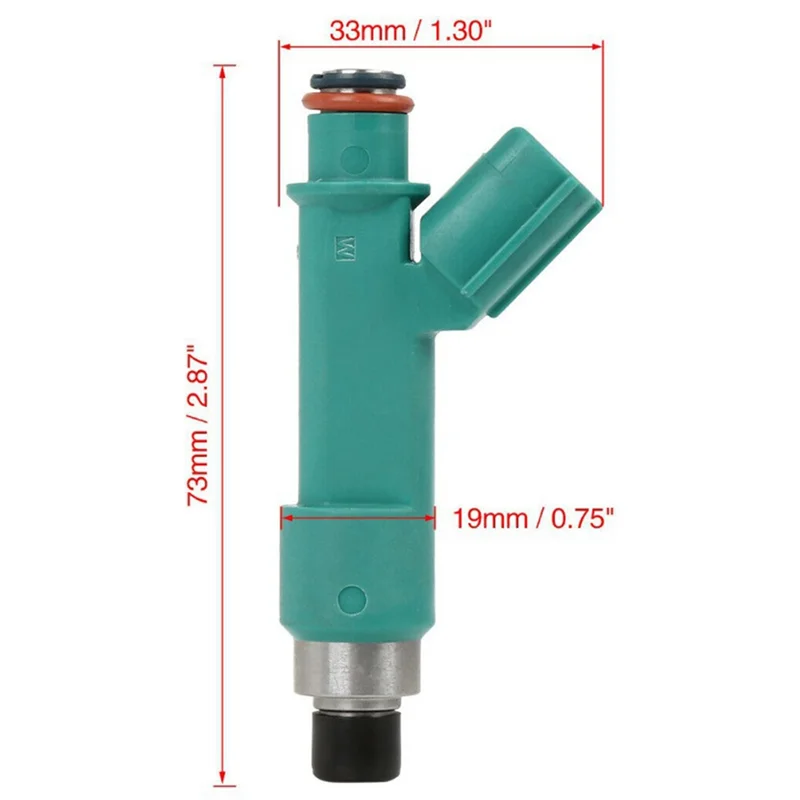4 Stuks Geoptimaliseerde Injector Nozzle Set 23250-28080 Voor Toyota Camry RAV4, 2.4L Motoren 2004-2008 Modellen