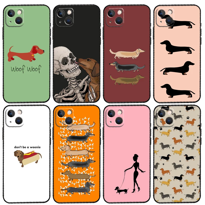 Dachshund Sausage Dog Phone Case For Samsung Galaxy S25 S24 S20 S21 S22 S23 Ultra S9 S10 Plus S24 FE S25 FE Cover