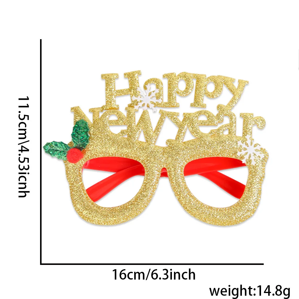

New Style Merry Christmas Glasses, Children'S Holiday Gifts, Party And Dance Decorative Glasses, Christmas Glasses Festival Gift