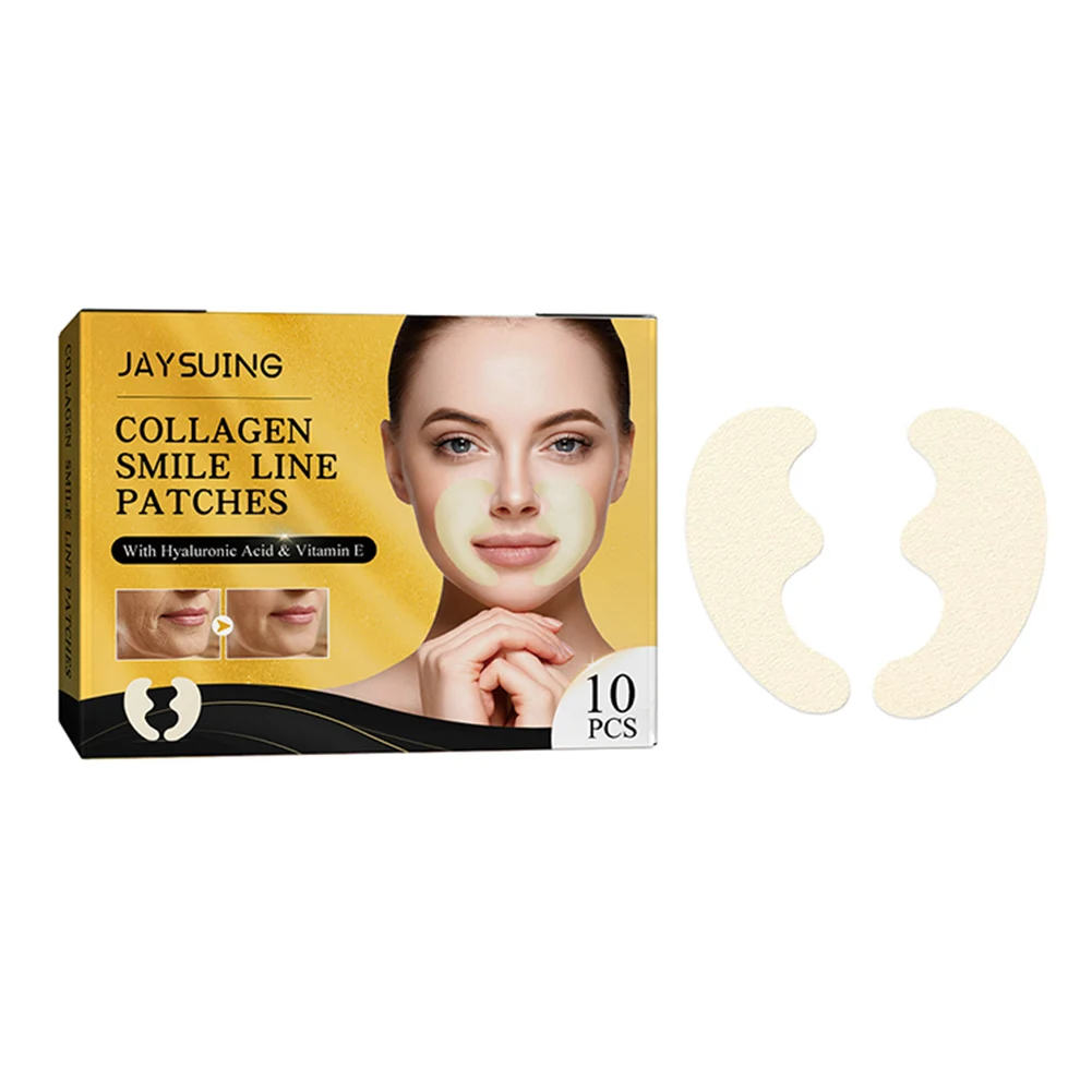 10pcs Frown Line Removal Gel Patch Nasolabial Folds Collagen Wrinkle Face Patch Anti-Aging Face Lift Beauty Skin Care Pad