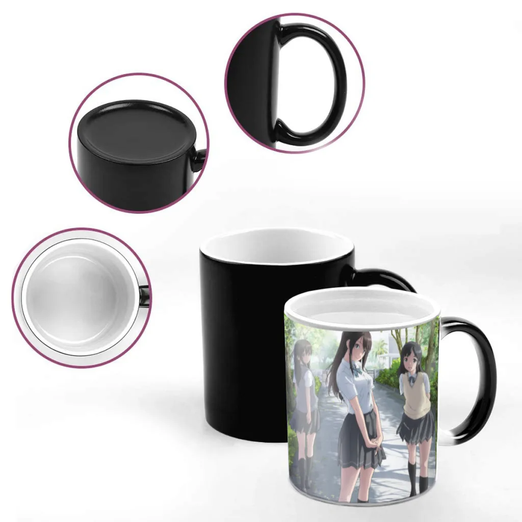 Seiren Creativity Change Color Chang mug Ceramic mug Hot Coffee Cup Breakfast Cup mug Friend Gift