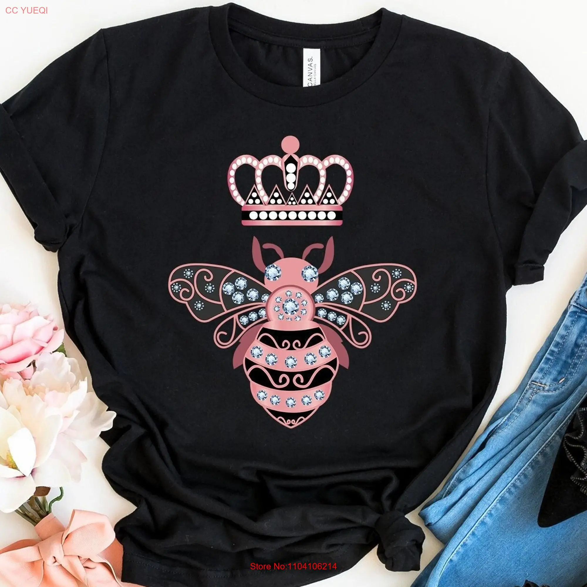 Queen Bee T Shirt Women SweaT Beekeeper Lover s long or short sleeves