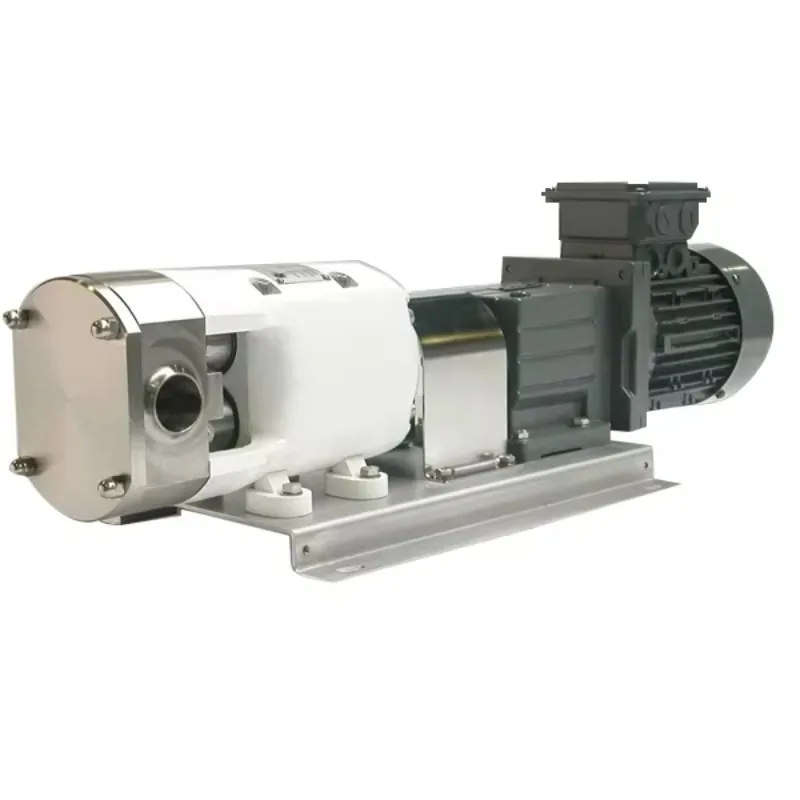 Sanitary Grade Stainless Steel SS304 Rotor Rotary Cam Pump Food Grade Syrup Honey Pump Chocolate Pump