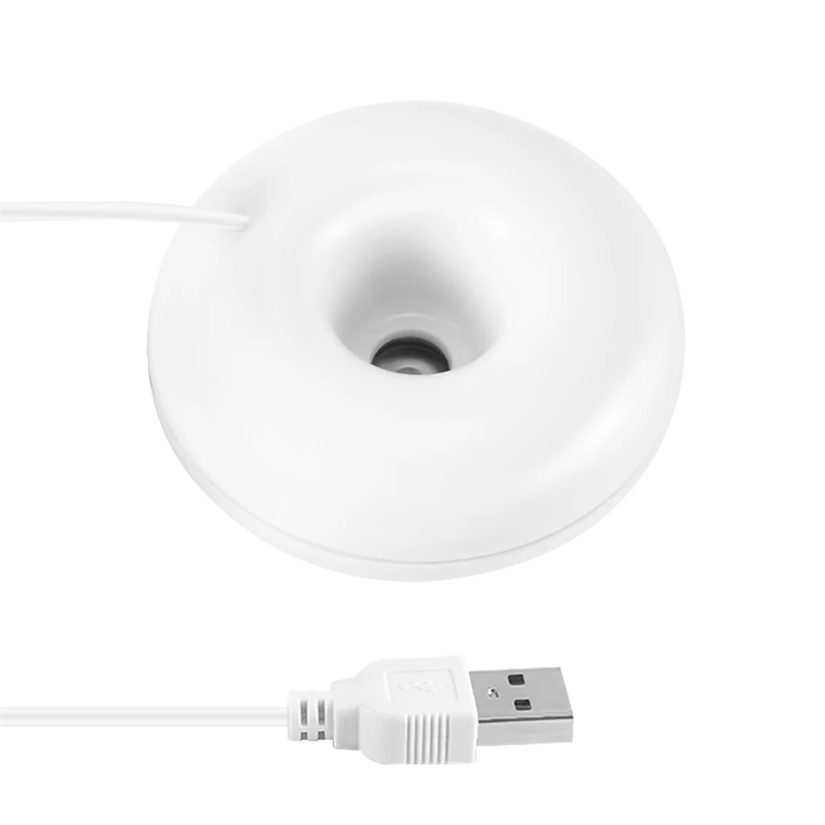 White donut humidifier usb office desktop mini humidifier portable creative air purifier white