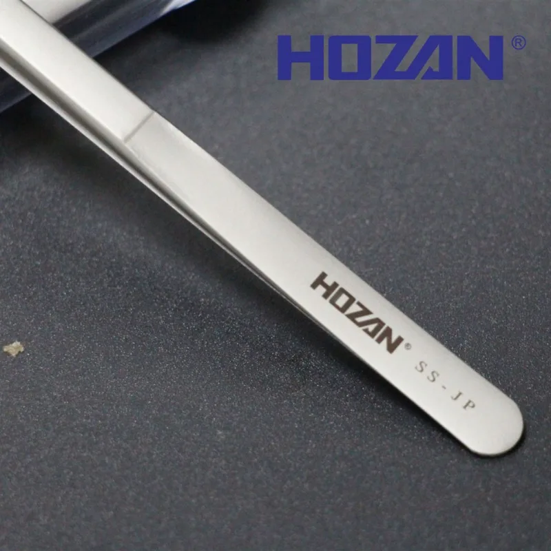 HOZAN SS-JP 302 ملاقط من الفولاذ المقاوم للصدأ غير مغناطيسية عالية الدقة لأداة إصلاح شاشة اللوحة الأم للهاتف
