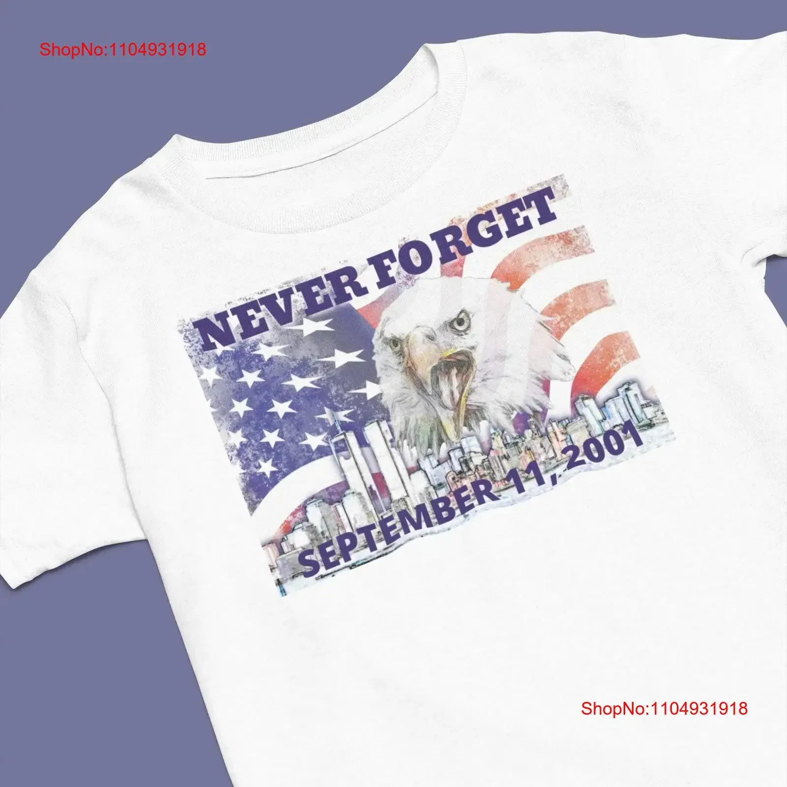 

Памните 9, 11, атакуйте футболку «Двойные башни» с американским лысым орлом и флагом, винтажная стираная повседневная уличная одежда