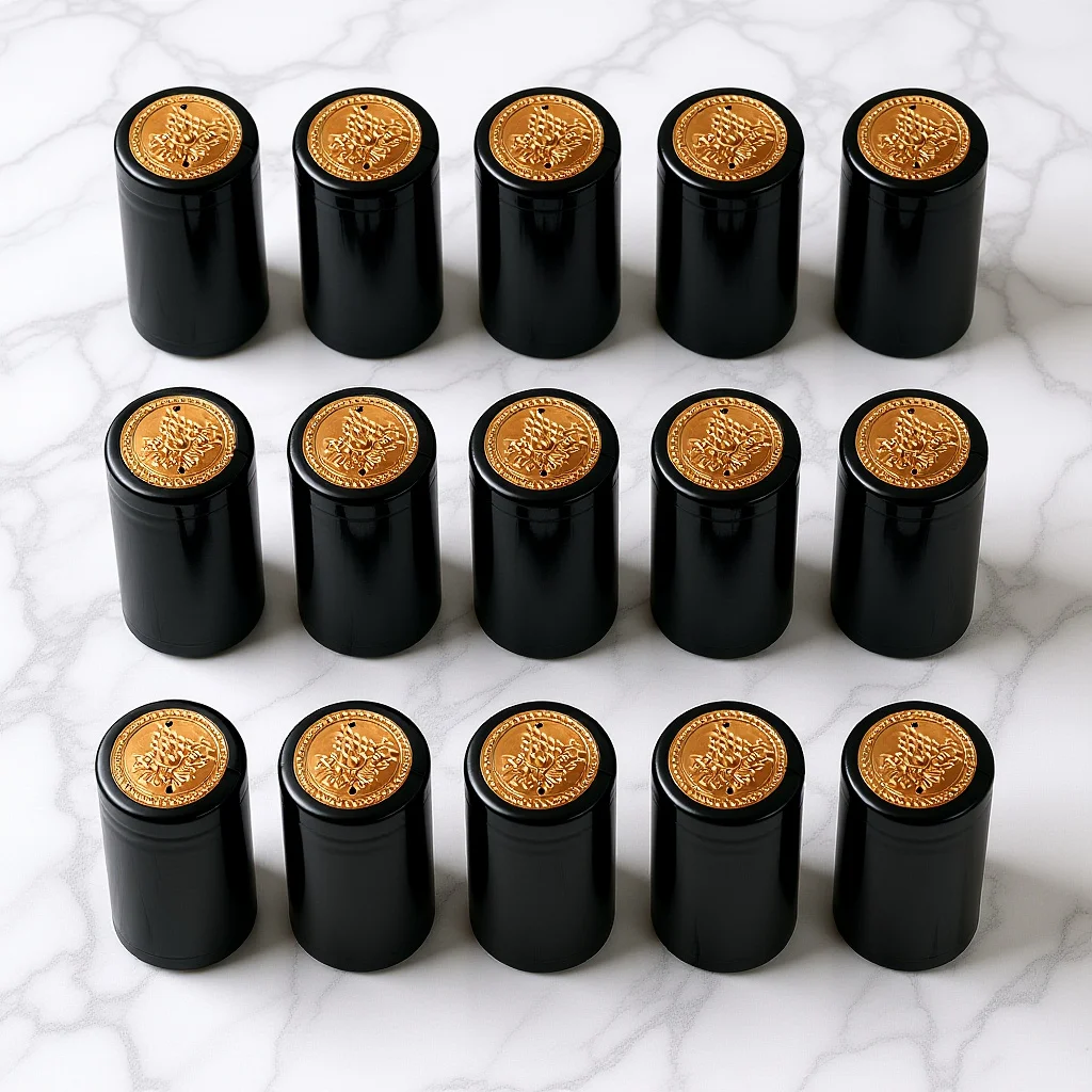 

100Pcs Bottle Heat Shrink Cap Wine Sealing Film Premium Shrink Wrap Sleeve for DIY Homebrew Winery Packaging Wine Bottle Film