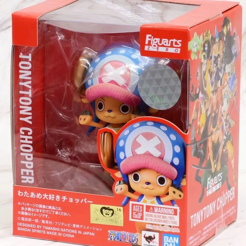 

In Stock Original Bandai Figuarts ZERO One Piece Tony Tony Chopper Favorite Marshmallows Action Figure Toy Gift Model Collection