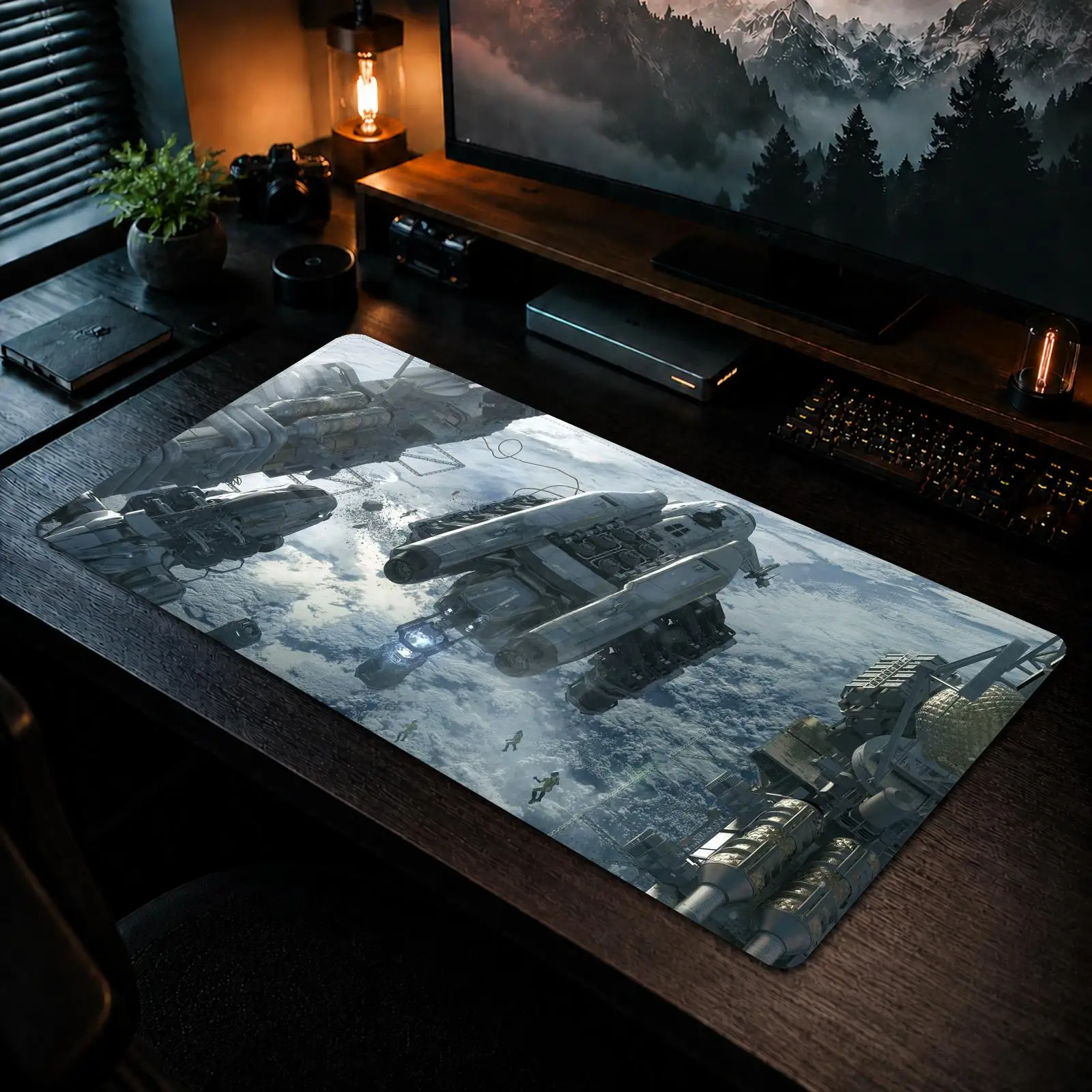 Star Citizen Mouse Pad Gaming office Non-slip Desk Mat Diy Mousepad Large Game Keyboard overlock