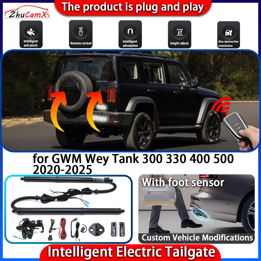 

ZhuCamX Smart Powered Tailgate System for GWM Wey Tank 300 330 400 500 2020-2025 Automatic Intelligent Trunk Lift Control Kit