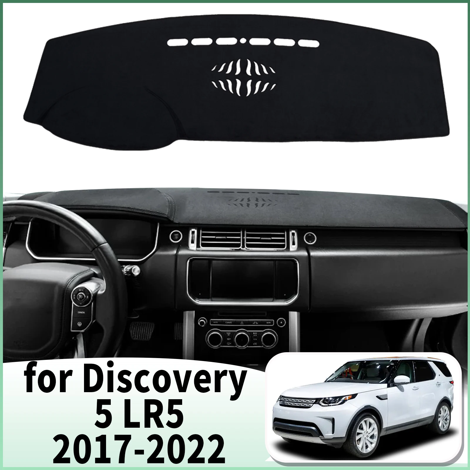 

fit for Land Rover Discovery 5 LR5 2017 2018-2022 Car Dashmat Accessories Dashboard Cover Pad DashMat Sunshade Protective Carpet