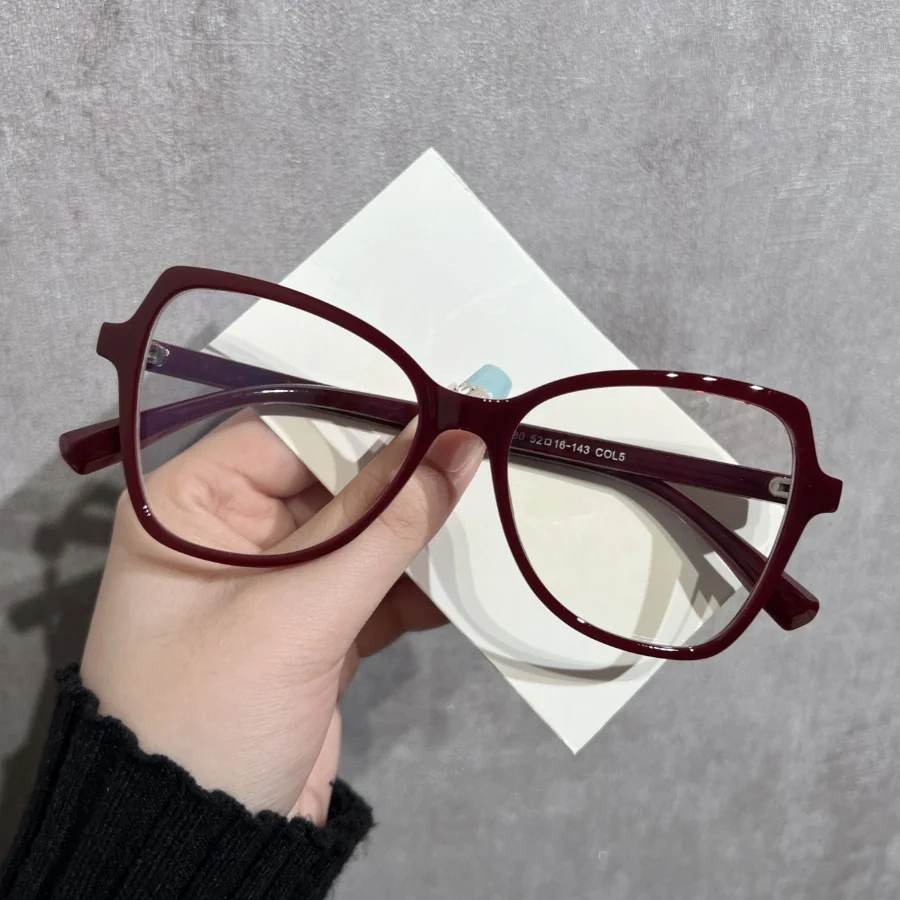 1 Stück Damen-Brille ohne Sehstärke, neuer Stil, unregelmäßiges Schmetterlingsdesign, stilvoll, vielseitig, Gesichtsformung, Anti-Augenspannung, täglich W
