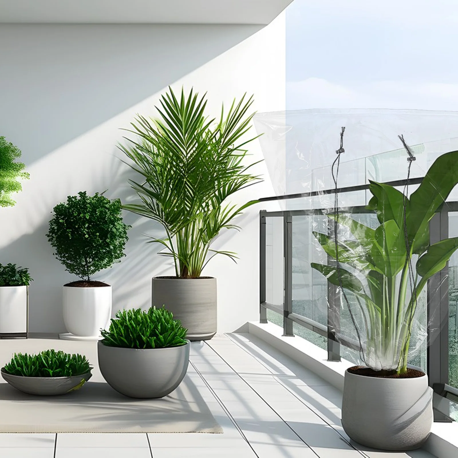 

Transparent Frost Proof Plant Cover Longlasting Pe Material Winter Shrub Frost Protection Bag Outdoor Plant Freeze Cover