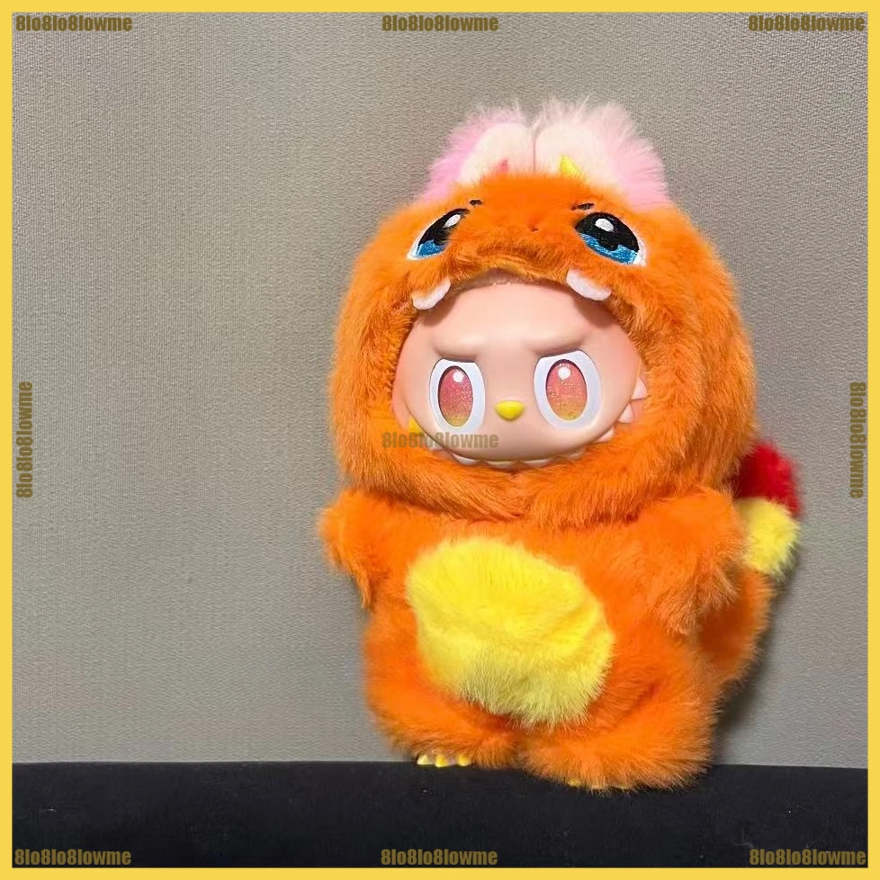 ملابس لابوبو الكرتونية Kawaii Charmander السنجاب Bulbasaur الزي مع حقيبة صغيرة أفخم دمية الملابس موضة إكسسوارات دمي