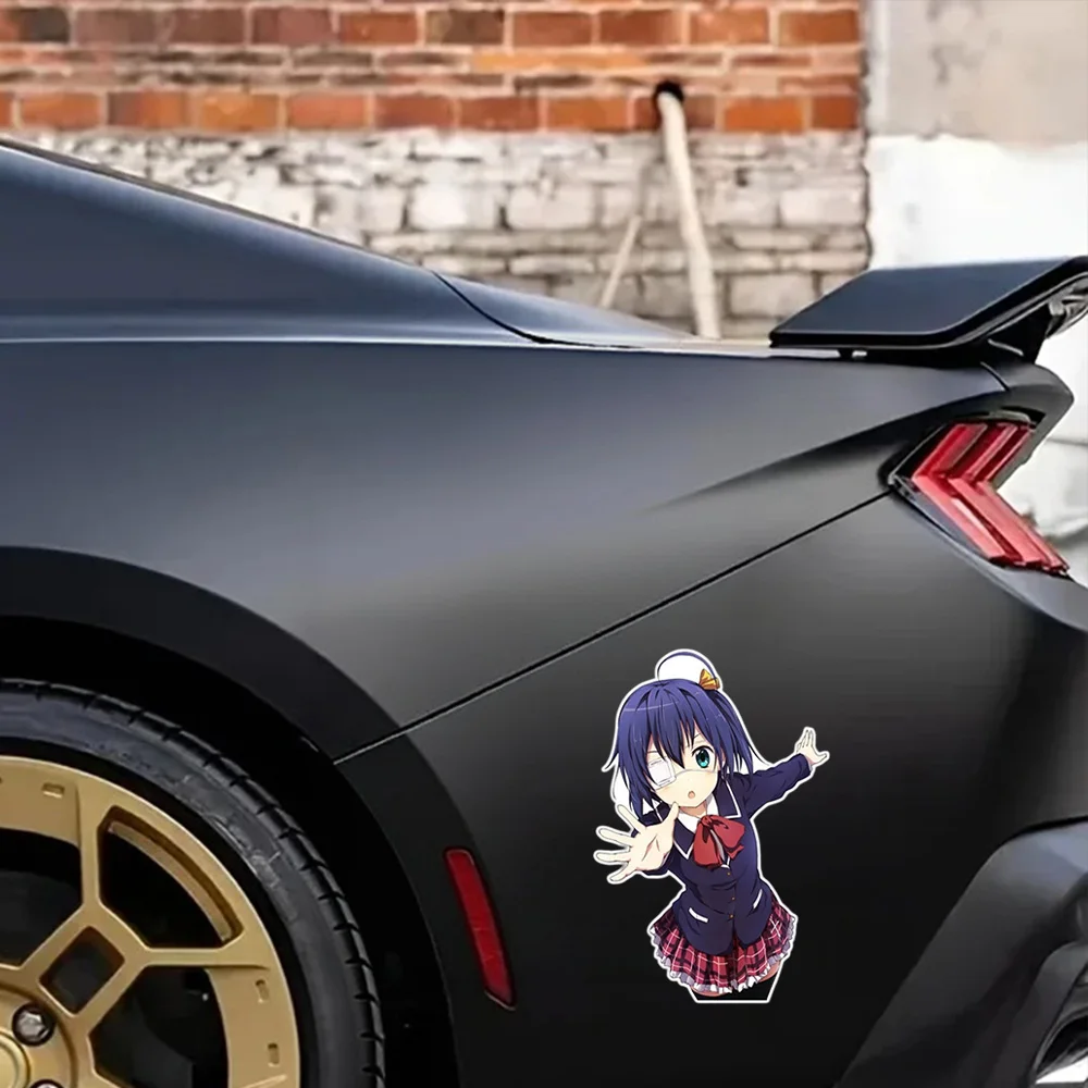 Love, Chunibyo Other Delusions Decal,Cute Girl Add Vitality to Car,High-Quality Waterproof Sticker Suitable for Smooth Substrate