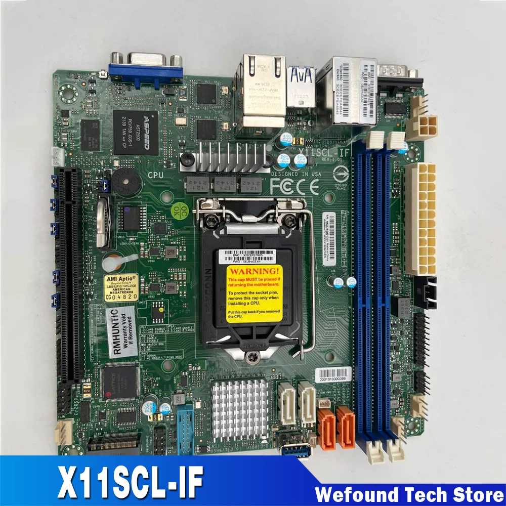 For Supermicro Server Motherboard LGA1151Xeon E-2100/2200 Processor C242 X11SCL-IF