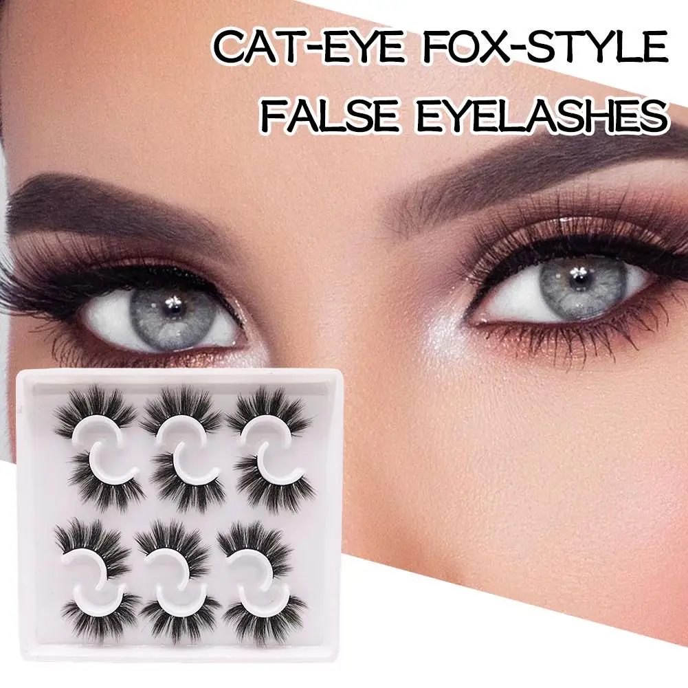 6 Pairs 3D Natural … - image