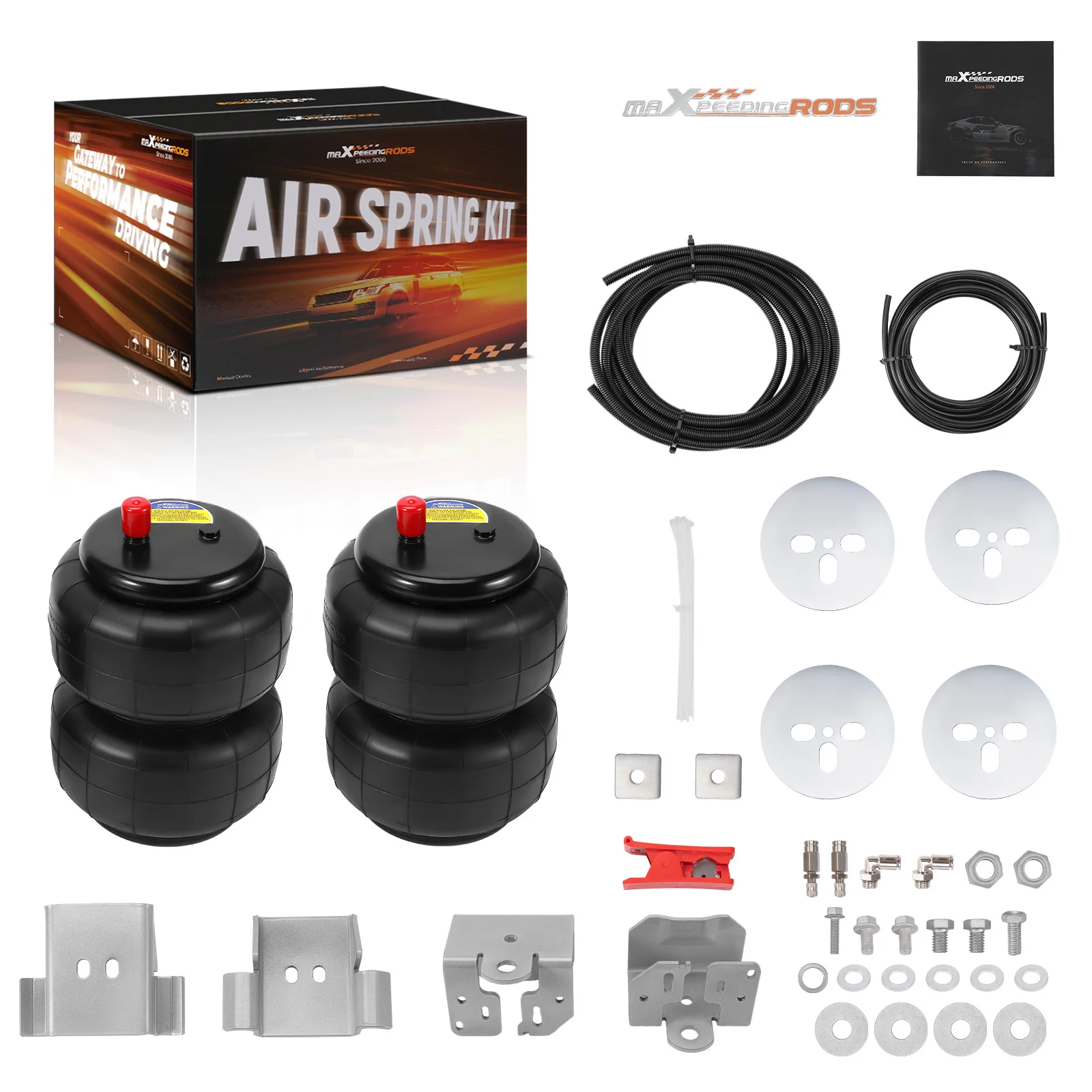 New MaXpeedingrods Rear Air Suspension Spring Bag Kit For Holden Colorado RG & Isuzu D-Max 2012-2020 5000 LBS Retrofit/Upgrade